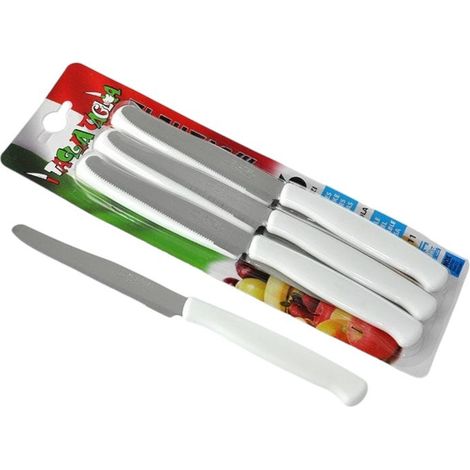 Coltello tavola bianco Svanera Tagliataglia cm 11 6 pezzi