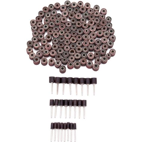 Ensemble de ponceuse à tambour 384 comprenant une bande de ponçage pour clous de 360° et 24 mandrins-- (1/5)