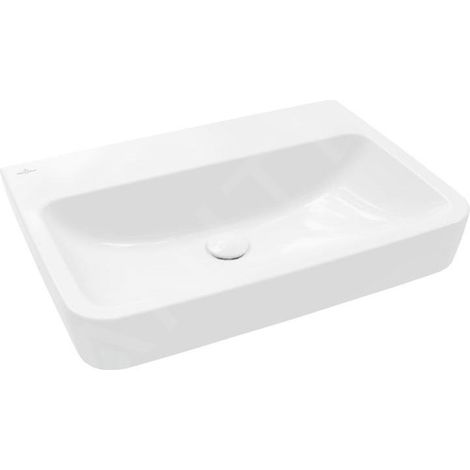 Lavabo VB O.novo rectangulaire 650x460mm sans trop-plein, finition blanc alpin (1/2)