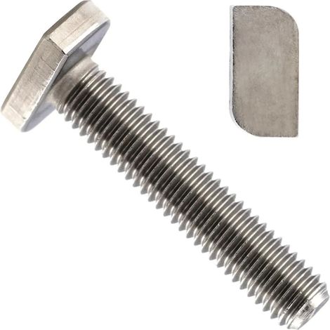 Vis à tête marteau type 28/15 M8x25 acier inoxydable A2, 25 pièces (1/4)