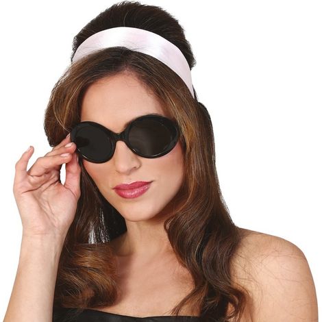 Lunettes noires années 60, nœuds papillon, bal de carnaval