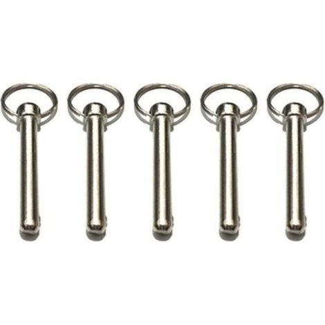 Goupilles à Dégagement Rapide Goupille de Verrouillage 8mm Avec Extrémité à Boule à Ressort Accessoires de Verrouillage, Matériel Marin, Broche Supérieure Bimini,Diamètre 8 Mm, Longueur Totale 72 MM (1/4)