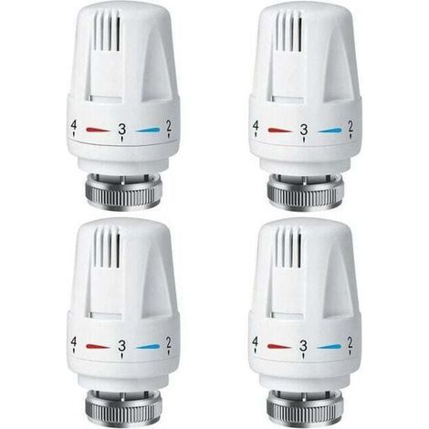PCS Thermostatischer Heizkörperventilkopf, TRV-Heizkörperthermostatkopf M30 x 1,5, Thermostatisches Heizkörperventil, Heizkörperventile für die Heizungsanlage zu Hause (1/4)