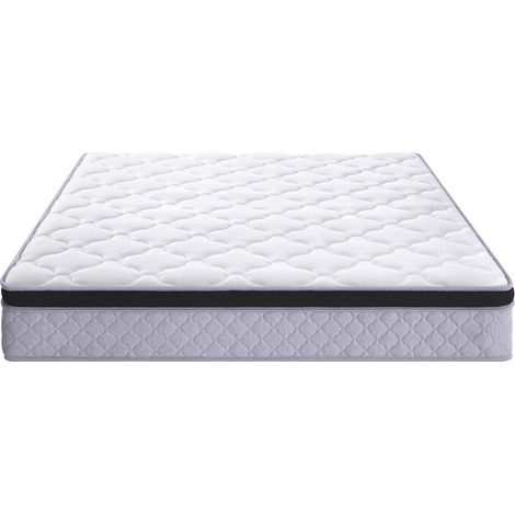Matelas à ressorts, dimensions : 160 × 200 cm, épaisseur : 25 cm, niveau de fermeté : H3, avec modules ergonomiques et soutien lombaire matelas roulé (1/5)