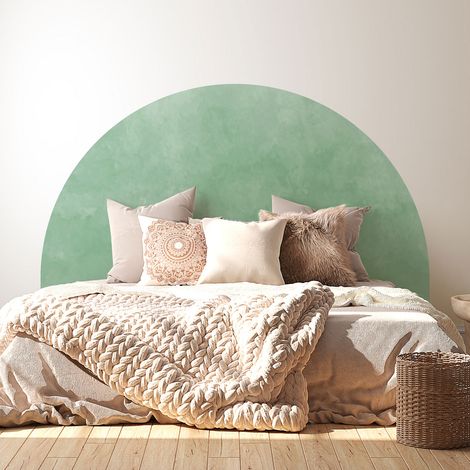 Stickers tête de lit - Couleur tendance - 160 x 130 cm - Pour lits (120 à 140 cm) - Adhésif MAT (1/2)