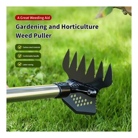 Nouvelle houe double face pour désherber et pelleter, un outil ménager avec un râteau pointu, une houe multifonctionnelle pour le jardinage.