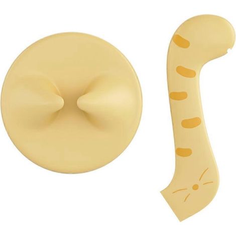 Cuillère pour animaux et ouvre-boîte - Outil multifonctionnel en silicone, couvercle hermétique et rangement des aliments, accessoire idéal pour chats et chiens. (1/5)