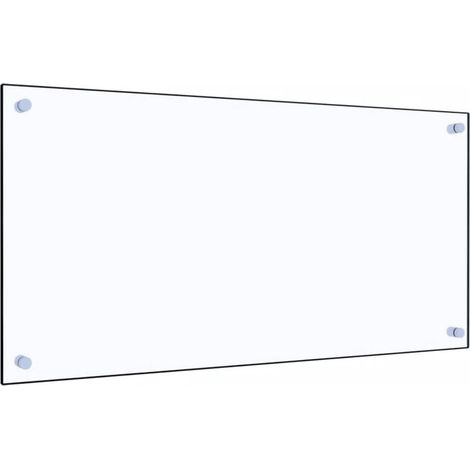 Dosseret de cuisine Fond de hotte Crédence de cuisine Transparent 80x40 cm Verre trempé NSME9788 (1/5)
