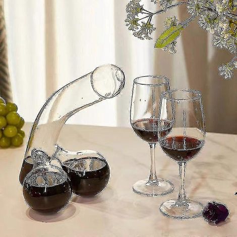 Carafe à whisky en verre, cadeau d'anniversaire pour homme, idéale pour les fêtes autour de l'alcool. (1/4)