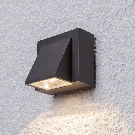Applique LED économie d'énergie, lampe de chevet LED moderne, lampe de jardin en aluminium, lumière chaude IP65, d'extérieur, étanche 3000K (1/5)