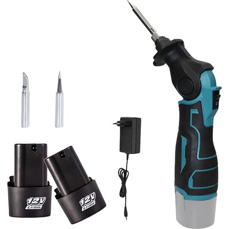 Fer à souder, température réglable, chauffage rapide, EU-2 Batterie 1 Prise (1/2)