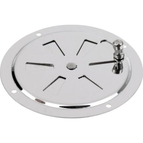 Plaque de ventilation en acier inoxydable de 15 cm avec bouton, sortie d'air, orifice d'évacuation, plaque d'échange d'air, quincaillerie marine, accessoires pour yachts (1/3)