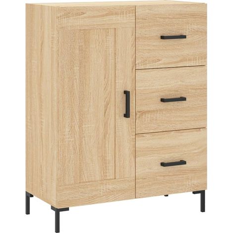 Aparador cómoda mueble de almacenaje organizador para cocina salón salón Sonoma 695 x 34 x 90 cm madera de ingeniería color marrón 020031633
