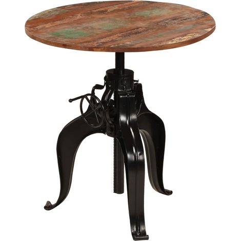 Tavolo alto da bar/bistrot in legno massello di recupero 75 cm 0902074