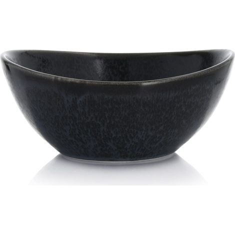 Precioso cuenco de porcelana de 150 ml, color grafito, color negro duka (1/5)