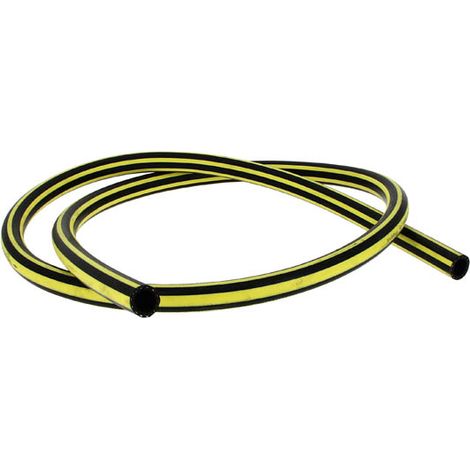 Tuyau d'arrosage caoutchouc jaune et noir Ø19mm – Résistant aux acides – Transfert d'eau froide et chaude – Longueur 1 mètre – Cap Agad