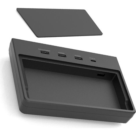 USB-Hub Modell 3, 6-in-1-Mehrfachsteckdosenleiste, Porterweiterung, verdeckter Stauraum