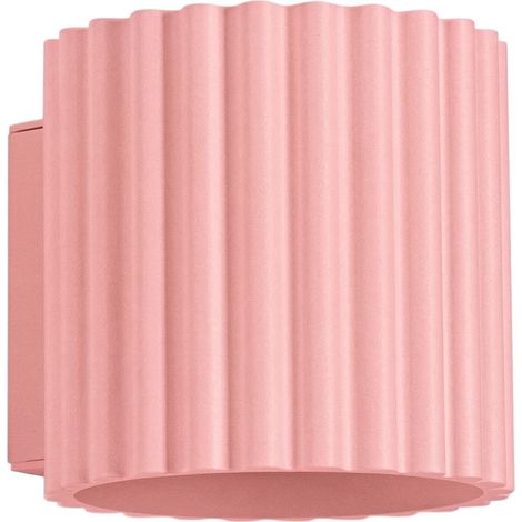 Applique AURA rosa 10x10x12cm Alluminio Sollux (1/5)