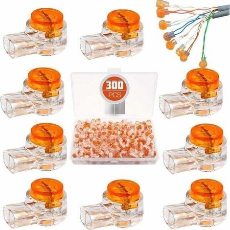 Connecteurs étanches. Connecteurs de câbles remplis de résine pour tondeuses robotisées et usage extérieur. 300 pièces. (1/5)