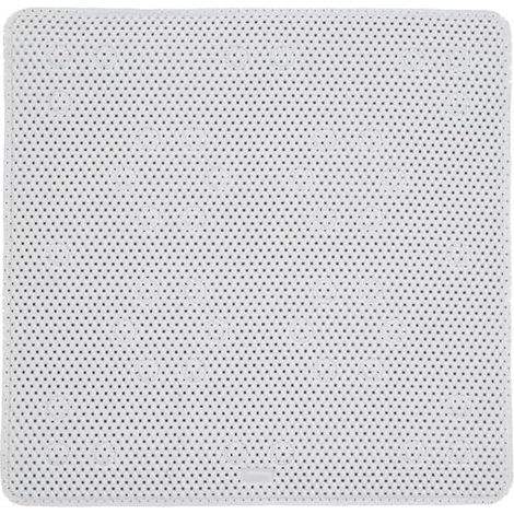 Croydex Teviot Square Padded Shower Mat with Slip-Resistant Non Slip Suction Cups 55x55cm, White (1/5)