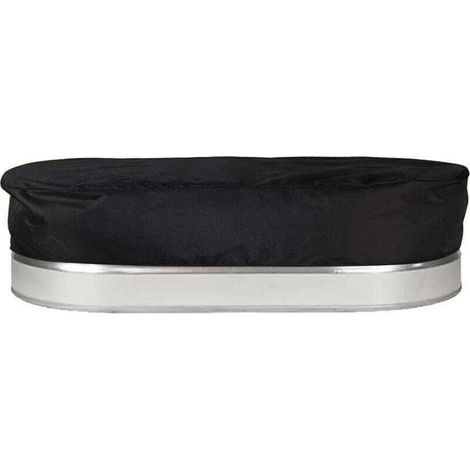 Couvercle ovale pour piscine gonflable, bâche solaire anti-UV, étanche et sécurisée, diamètre 120 cm (4 pieds), couleur noire (1/4)