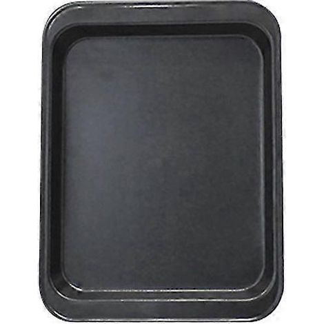 Plaque de cuisson rectangulaire antiadhésive en acier inoxydable pour pain et gâteaux, ustensile de cuisine-L-Black