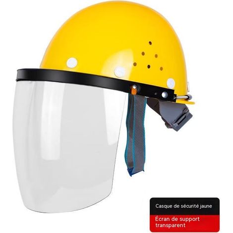 Masque de protection pour soudeurs, écran facial PC transparent anti-impact, cadre aluminium robuste, parfait pour le soudage, le meulage et les travaux professionnels (1/3)