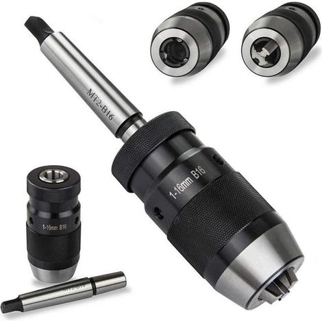 Mandrin de perceuse sans clé 1-16 mm B16 Mandrin de perceuse sans clé pour tour (1/5)