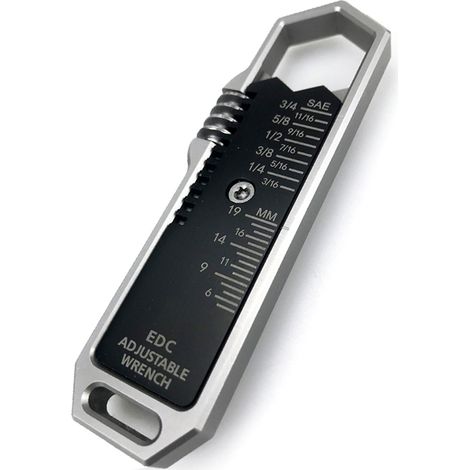 Clé à Molette Rapide Réglable en Aluminium – Multifonction et Adaptateur pour Douilles (1/4)