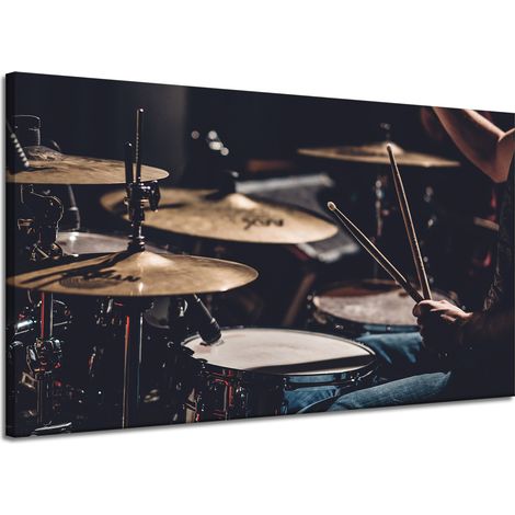 Leinwanddruck „Musik Schlagzeug Gary“ 120x70