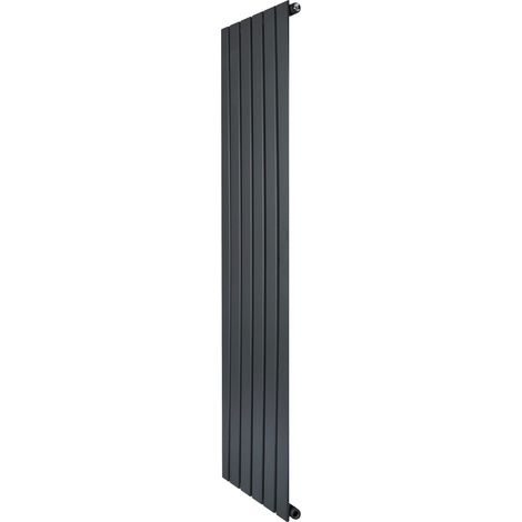 Radiador Plano Columna Única Gris Antracita 1600x420 mm Acero Alta Calidad 941 W Soportes y Cepillo Incluidos – Calefacción Eficiente y Diseño Elegante para Hogar (1/5)