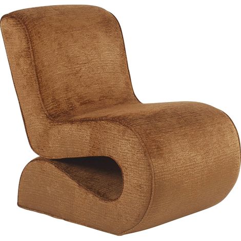 Fauteuil Fusion Cognac Confort Chic - Cognac chaleureux et texturé (1/5)