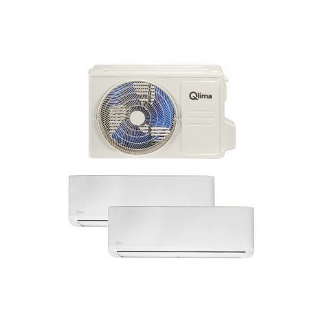 Aire acondicionado Split SM17 DUO 12.000+9.000 BTU Inverter Clase A++/A – Qlima