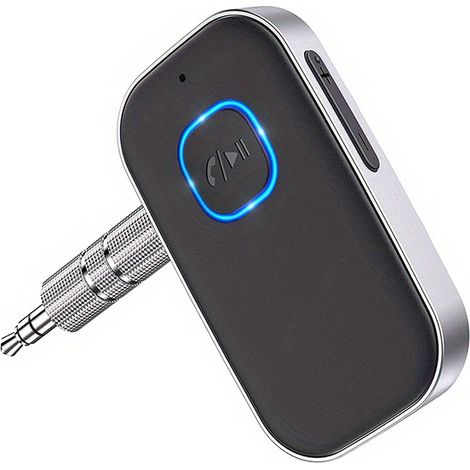 LAIMICAERIN Wireless 5.0 Car Receiver - Noise-Canceling AUX Adapter, Wireless Music & Calls for Home Stereo/Wired Headphones, Hands-Free Call (1/5)