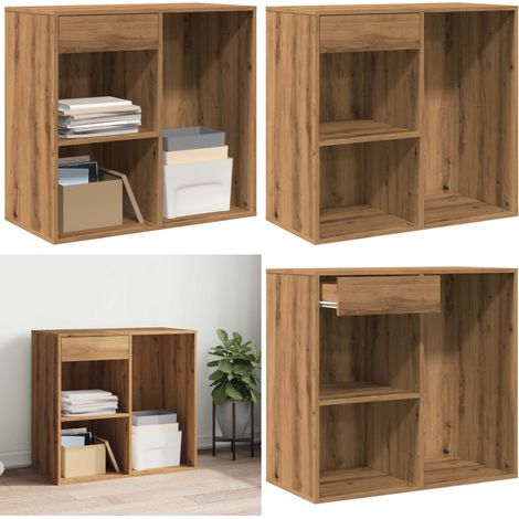 vidaXL Kosmetikschrank Artisan-Eiche 80x40x75 cm Holzwerkstoff (1/5)