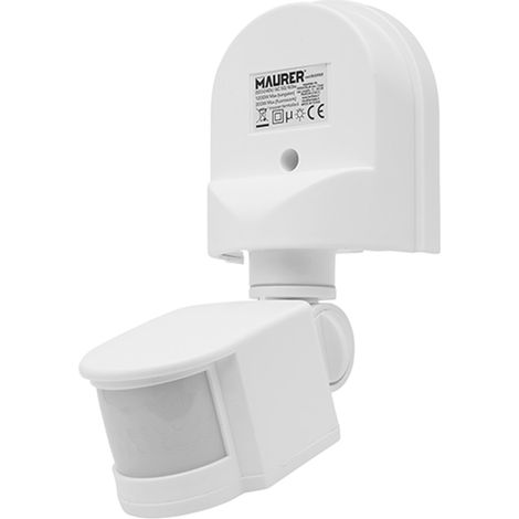 SENSORE DI PRESENZA CREPUSCOLARE REGOLABILE MAURER 220V - CF. IN SCATOLA