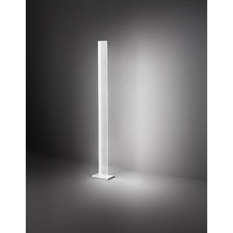 Lampadaire LED en Métal Blanc 34W 2720lm, Dimmable avec Sélecteur CCT 3000K/4000K/6000K, Design Moderne H.171cm - Perenz