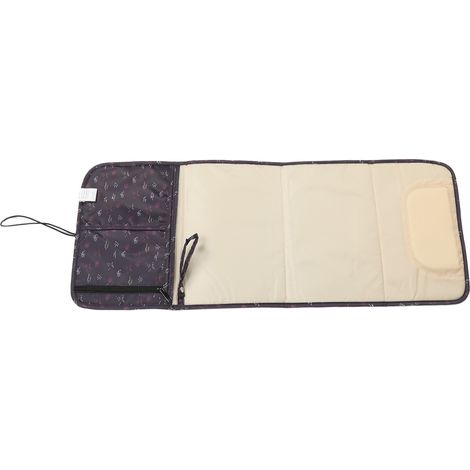 Matelas à langer imperméable, pliable en nylon, avec poches intérieures, idéal pour les voyages (1/5)