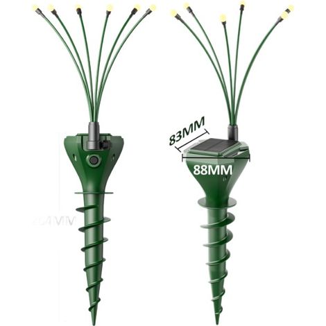 Répulsif à taupes étanche en spirale, alimenté à l'énergie solaire, avec lampe anti-lucioles pour les rongeurs de jardin-AquaForge (1/4)