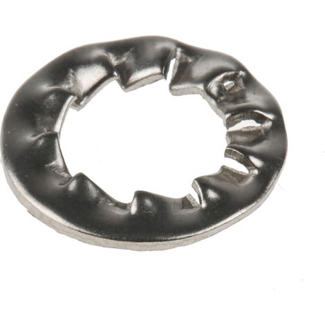 Rondelle antivibration à dents internes, pour vis M8, Acier Inoxydable A4 316 ( Prix pour Sachet de 50 ) (1/2)