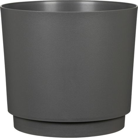 Scheurich Blumentopf Kunststoff Ø 24,8 x 22,2 cm nero