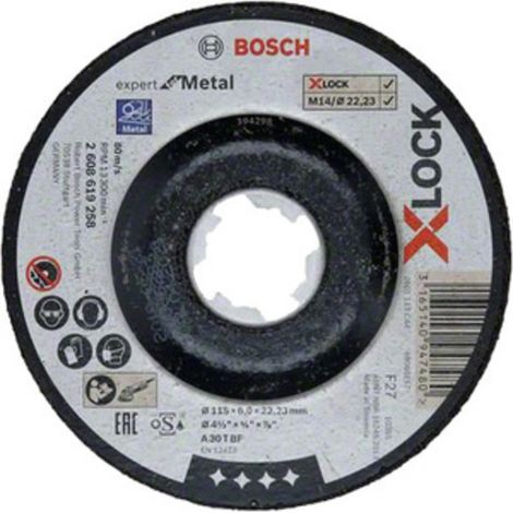 BOSCH-A DISCO P/SBAVARE XLOCK D 115X6,0 MM BOSCH 10 PZ