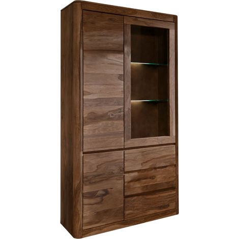 Vitrine 109x40 Palissandre teinté Smoked cherry TORONTO 111 (1/3)