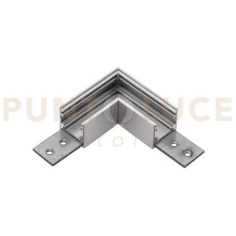 GBIGS6 ANGOLO MECCANICO 90° PER INSTALLAZZIONE SOFFITTO-SOFFITTO PER SISTEMA BINARIO DA SUPERFICIE NICKEL