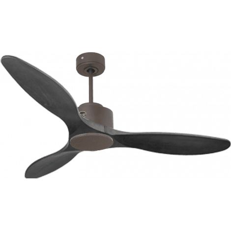 Modulo de KlassFan - Super destratificateur et ventilateur DC 132 cm Chocolat pales bois noir sans Lumière  25 à 40 m²