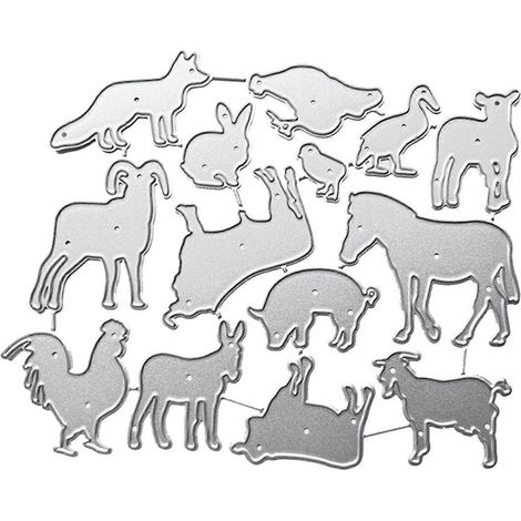 Stanzformen für Tiermotive aus Metall, Schablone für Scrapbooking, Album, Papier, Karten