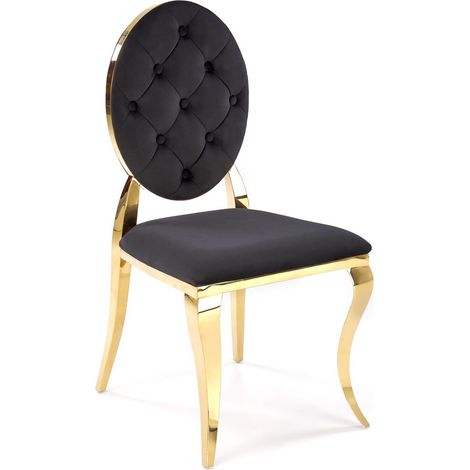 Silla Houston 1801, Negro, 95x48x52cm, Tapiz, Metálico (1/5)