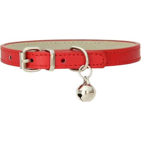 Collier réglable pour chat avec clochette, collier de sécurité pour chat, rouge (1/5)