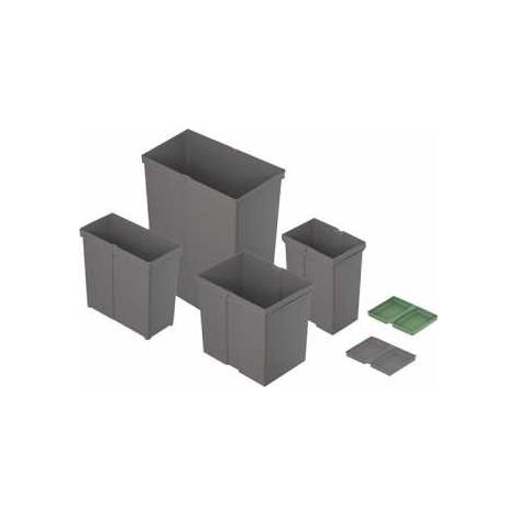Hettich Abfallsystem-Eimer 29l, AvanTech You Pull 9279393 Kunststoff anthrazit
