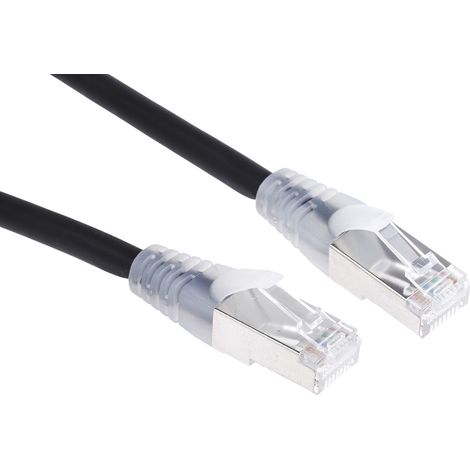 Cordon Cat6a RJ45 mâle/RJ45 mâle, S/FTP, 500mm ( Prix pour 1 ) (1/2)